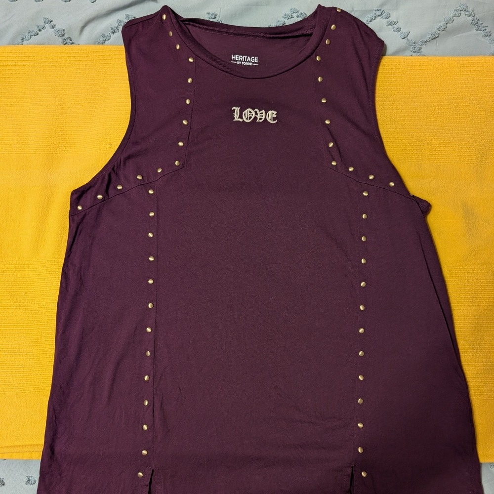 Heritage Purple Sleeveless Top